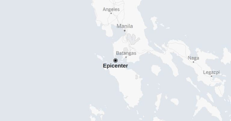 Map: Philippines Hit by 5.1-Magnitude Earthquake