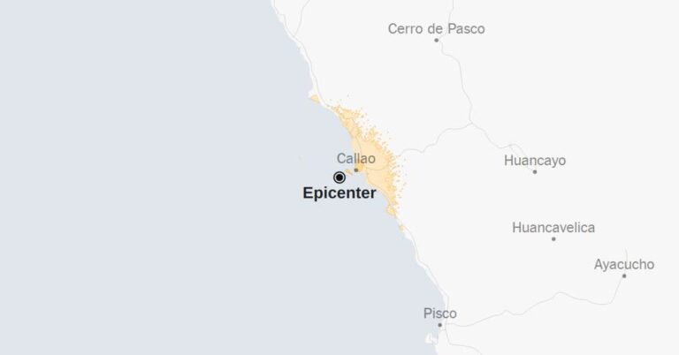 Map: Lima, Peru Hit by 5.6-Magnitude Earthquake
