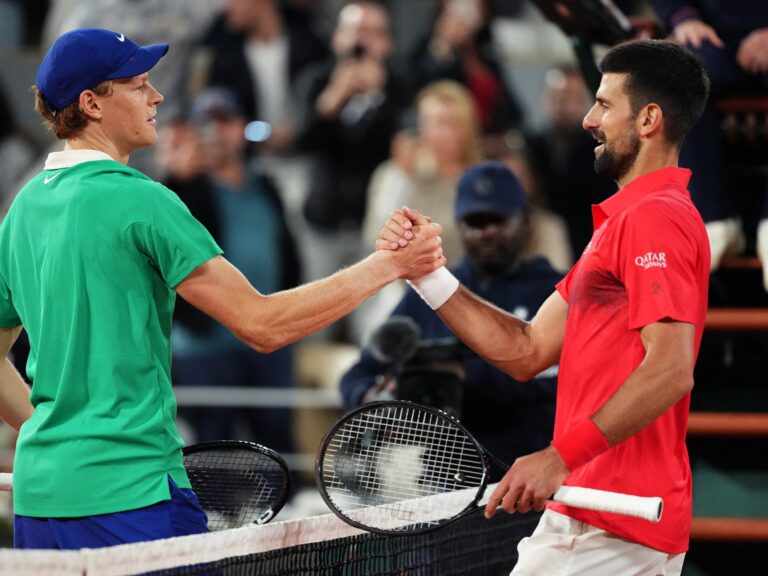 Sinner defeats Djokovic to advance to French Open final against Alcaraz