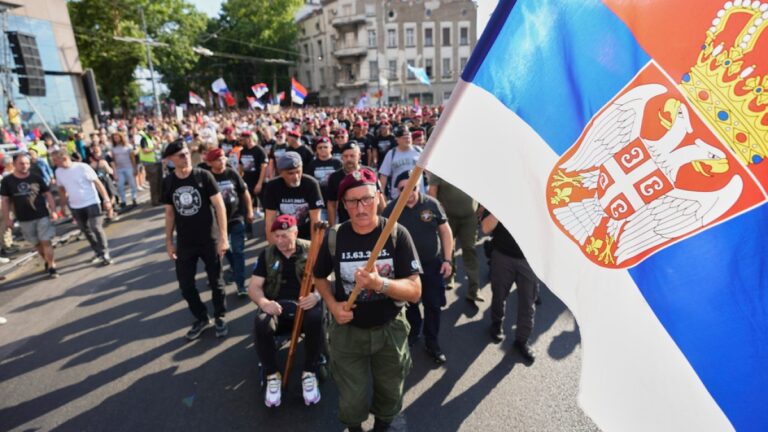 Protesters in Belgrade demand snap election amid corruption allegations