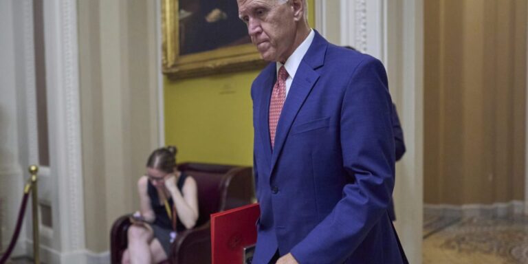 Republican Senator Thom Tillis announces he will not seek reelection in 2026 following his opposition to Trump’s bill.