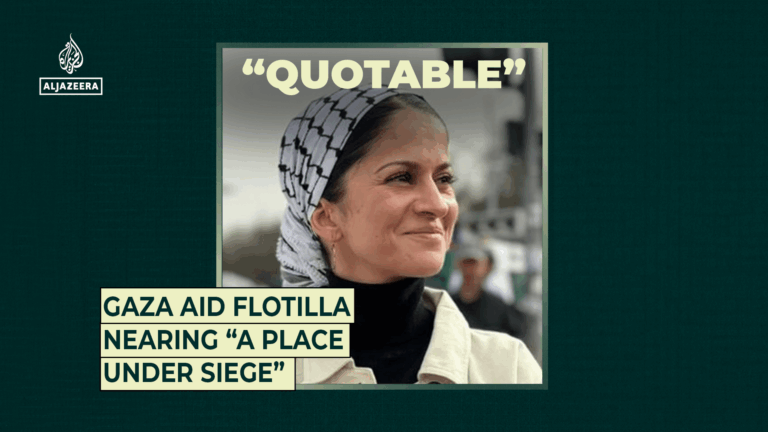 Approaching Gaza aid flotilla facing a “blockaded territory”