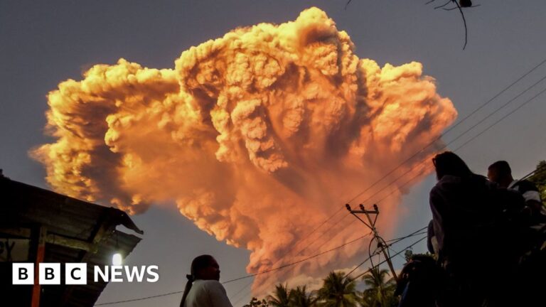 Indonesian volcano erupts, sending ash 11km high