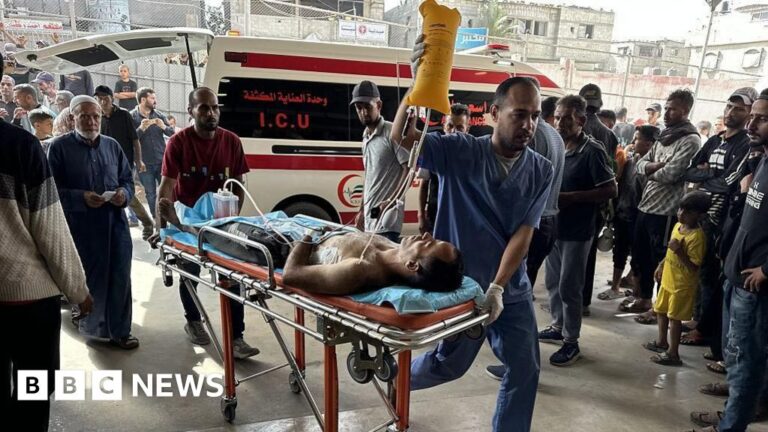 Gaza authorities report at least 27 Palestinians killed by Israeli gunfire near aid center
