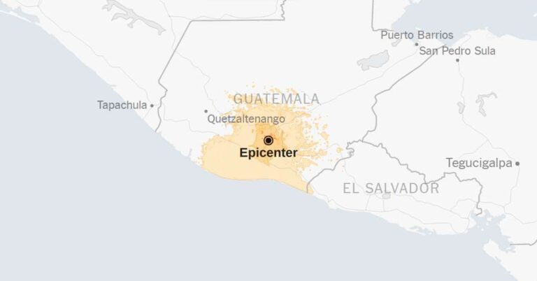 Guatemala Hit by 5.7-Magnitude Earthquake, Map Shows