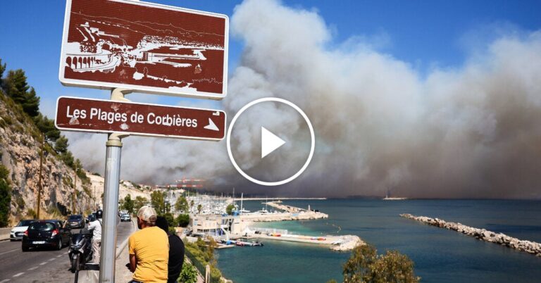Blaze Erupts Close to Marseille