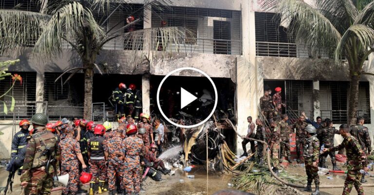 Fatalities as Fighter Jet Collides with School in Bangladesh, Resulting in Student Deaths