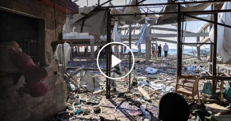 Dozens Killed in Gaza Cafe by Deadly Airstrike