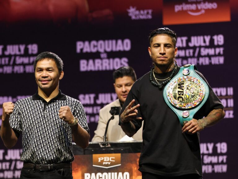 Manny Pacquiao returns to the ring to challenge Mario Barrios for world title | Boxing News