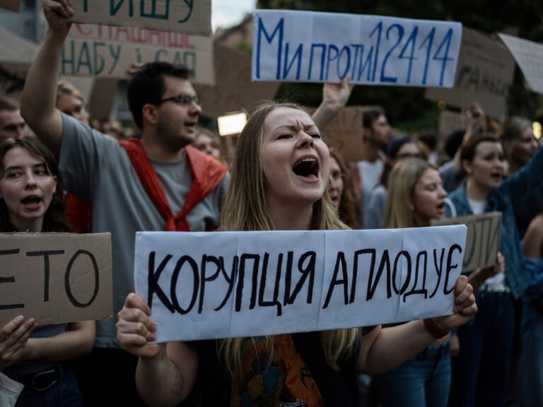 Ukrainian Protests Erupt as President Zelenskyy Enacts Legislation Limiting Anticorruption Agencies | Updates on Civil Rights