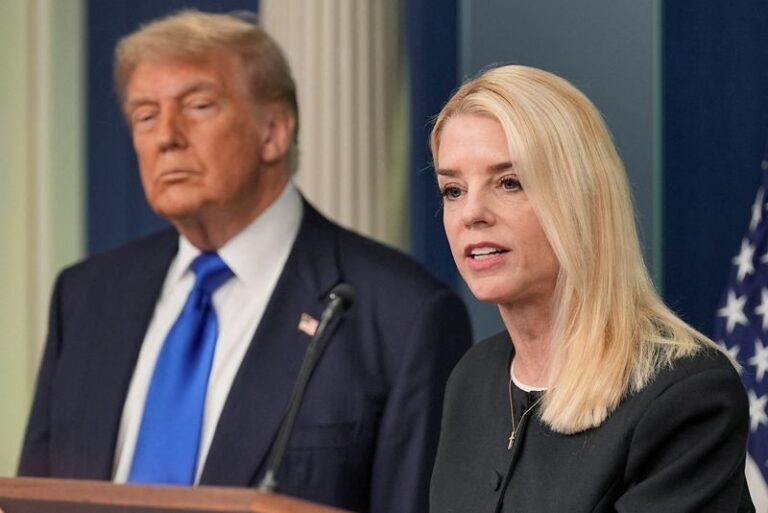 Trump stands by Bondi amid criticism over Epstein documents