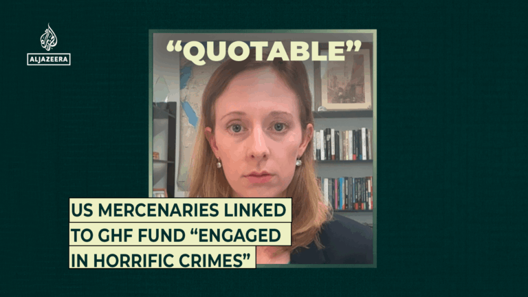 US mercenaries connected to GHF fund implicated in heinous acts