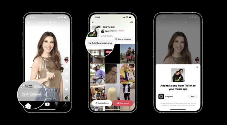 TikTok partners with Anghami to add another streaming service to its Add to Music App feature