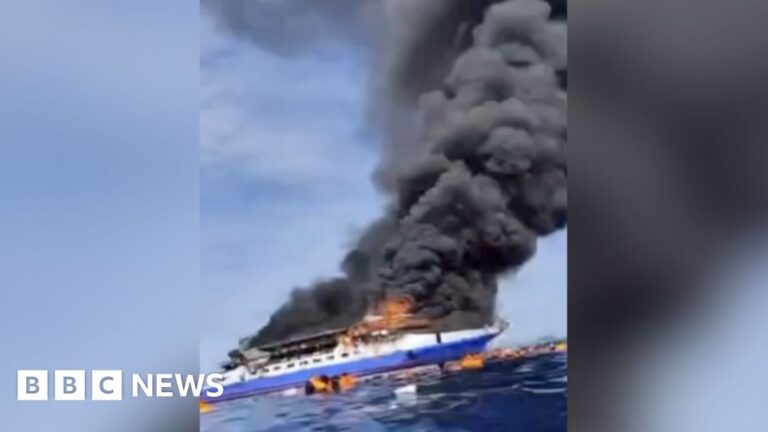 Ferry fire leads to passengers being rescued