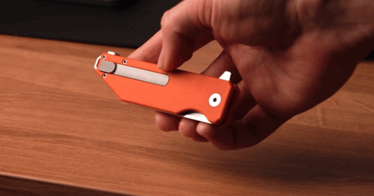 Features of the Peak Spec Apex Ghostclip Flip Knife Include a Retractable Pocket Clip