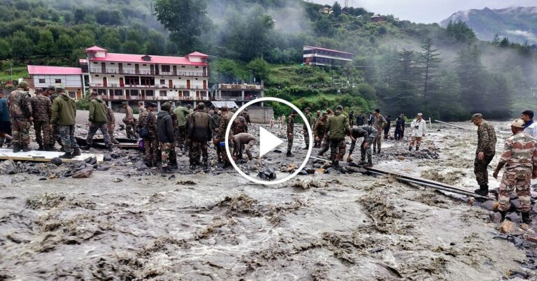 Himalayan Village in India Ravaged by Flash Flooding