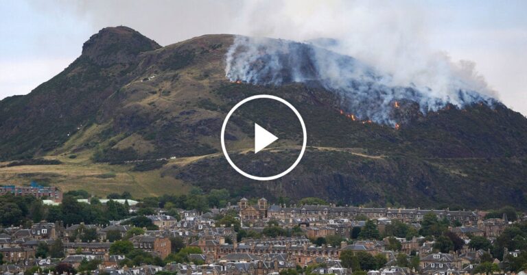 Edinburgh’s Iconic Arthur’s Seat Engulfed in Flames as Fire Erupts