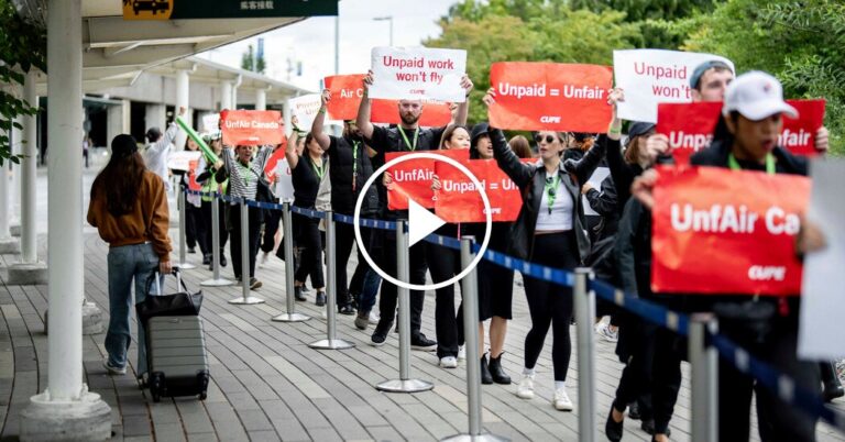 Passengers left stranded as Air Canada flight attendants’ strike persists