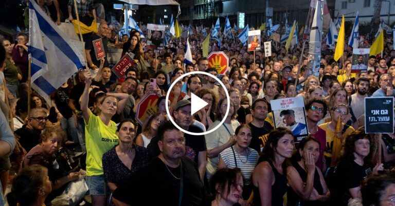Israelis Rally for the Release of Hostages Held in Gaza