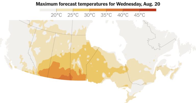 Tracking High Temperatures: Heat Wave Forecast in Canada