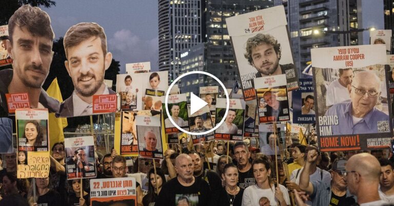 Protesters in Israel call for ceasefire in Gaza conflict and release of hostages