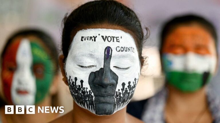 What is the reason behind the opposition’s protest against India’s election commission?