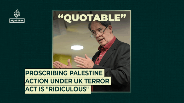 UK terror act deemed “ridiculous” for outlawing Palestinian actions | Al Jazeera