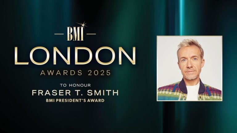 Fraser T. Smith set to be honored with President’s Award at upcoming BMI London Awards