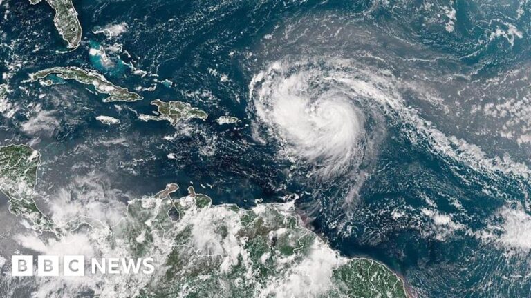 Hurricane Erin expands in size as it heads towards the Caribbean
