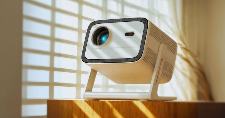 Wanbo’s Portable Smart Projector with Gimbal Stand