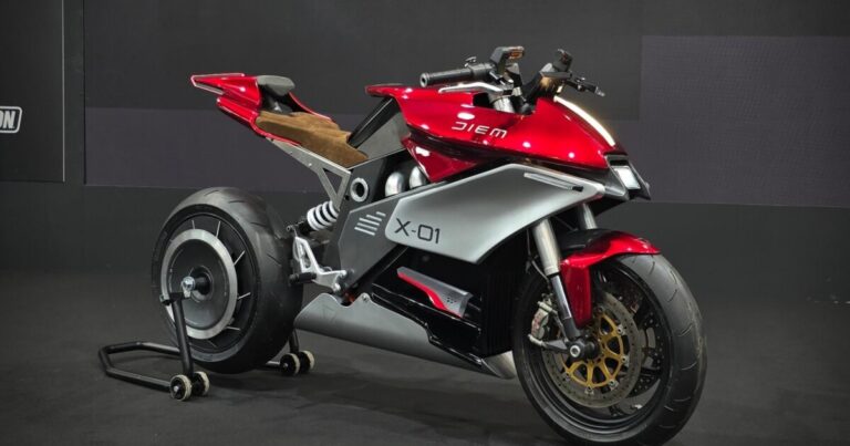 Diem Motors introduces stylish X-01 electric concept motorcycle