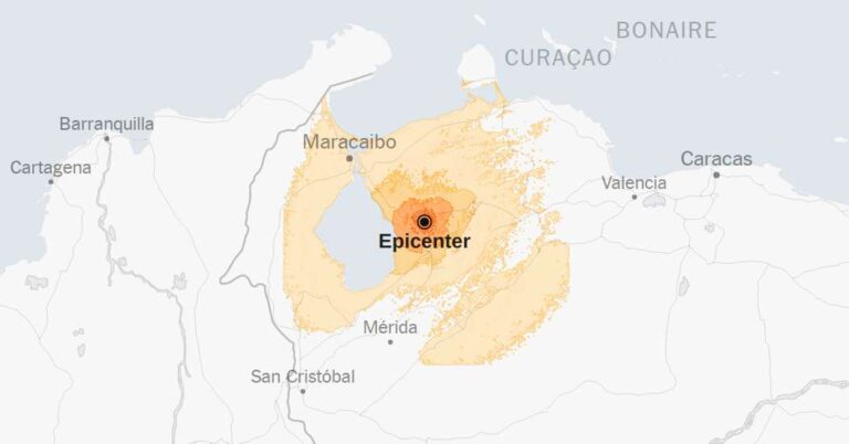 Map: Venezuela Hit by Powerful 6.3-Magnitude Earthquake