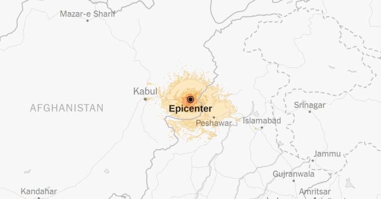 Map: Afghanistan Hit by 6.0-Magnitude Earthquake