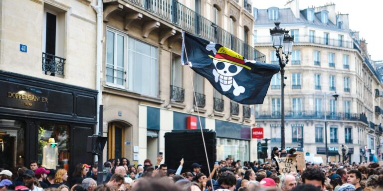 The universal symbol of Gen Z revolutionaries: the pirate flag from ‘One Piece,’ the all-time best-selling manga