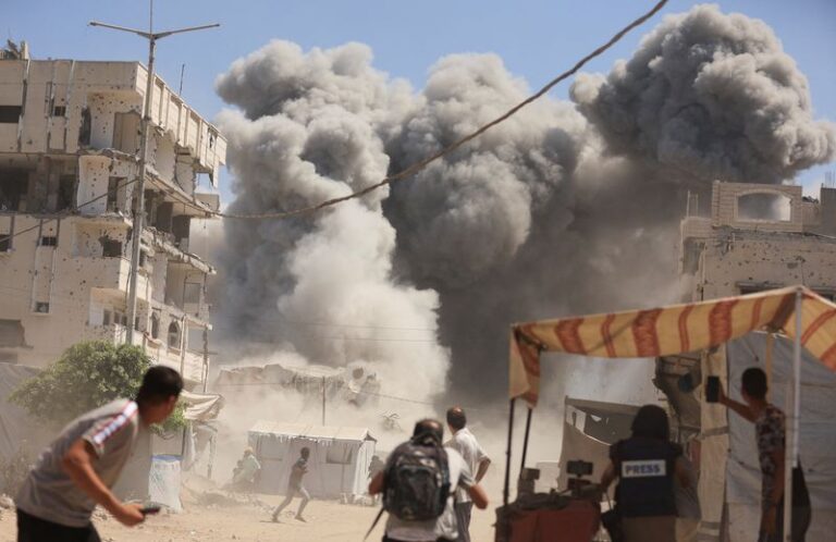 Israel escalates bombing of Gaza City as Rubio visits