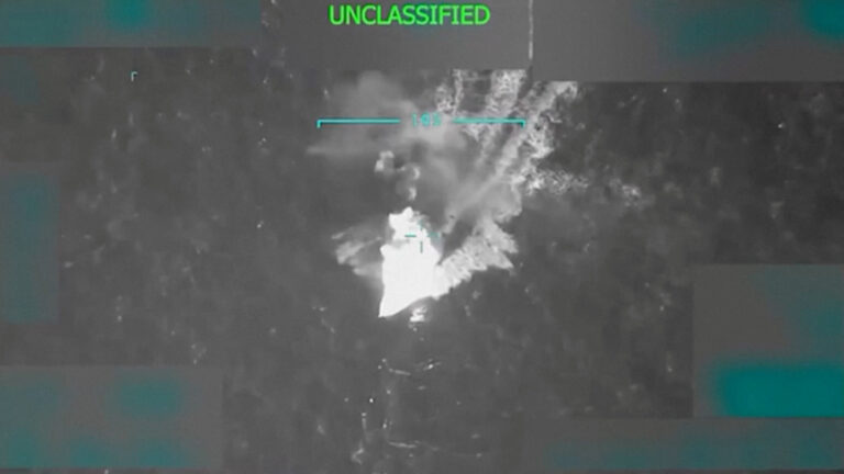 Trump claims US strike was aimed at Venezuelan drug smuggling vessel