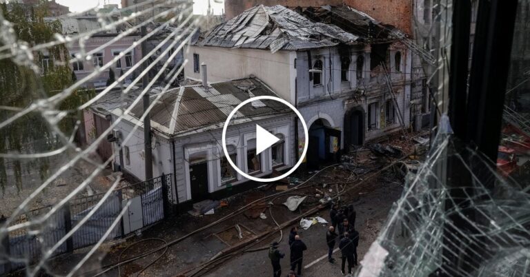 Russian Missiles Strike Residential Buildings, Educational Institution, and Power Facility in Ukraine