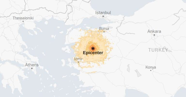 Turkey Hit by 6.0-Magnitude Earthquake: Map