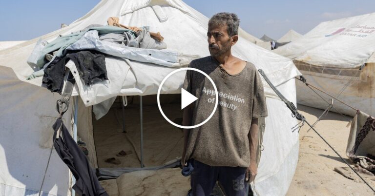 The Family’s Challenge: Building Shelter After Escaping Gaza City