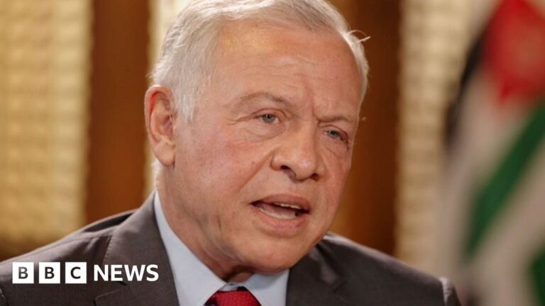 King of Jordan believes international troops will be reluctant to enforce peace in Gaza