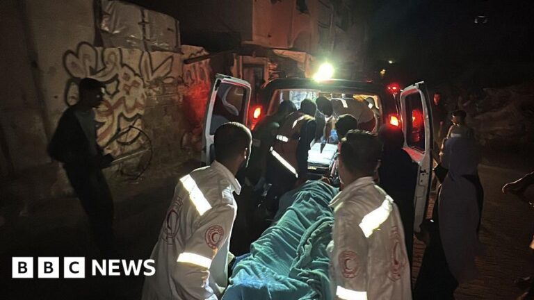 Israeli airstrikes result in the deaths of 33 in Gaza, according to first responders, despite Trump’s insistence that ceasefire is still in place.