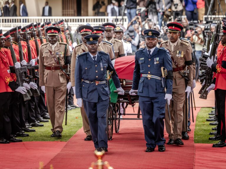 Heavy security in Kenya as Odinga mourned before burial, leading to dozens injured