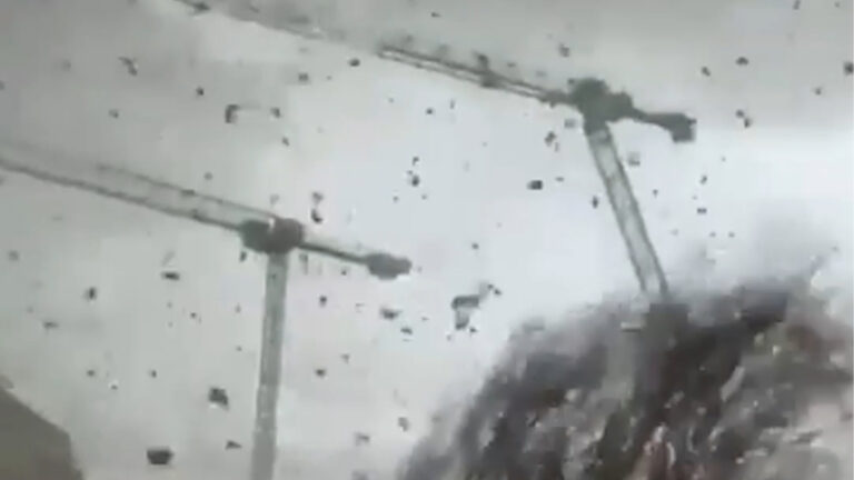 One person killed in rare tornado near Paris, toppling cranes | Climate Crisis