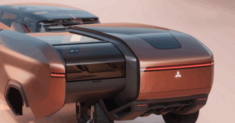 Concept of Mitsubishi Elevance SUV with Expandable Camper Pod
