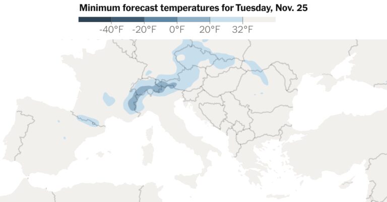 Europe Set to Experience Freezing Temperatures: Monitoring Low Temperatures