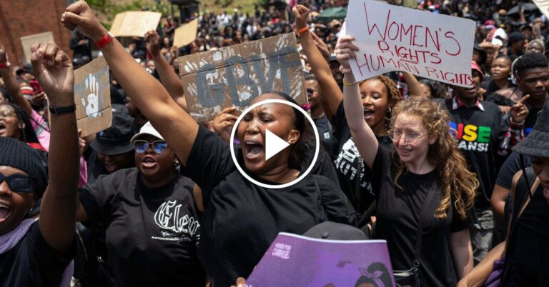Hundreds Rally Against Gender-Based Violence in South Africa Ahead of G20 Summit