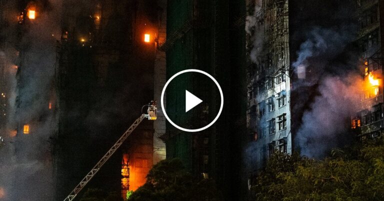 Video Reveals Initial Phases of Hong Kong Blaze