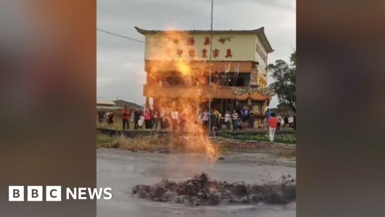 Southern Taiwan experiences eruption of mud volcano