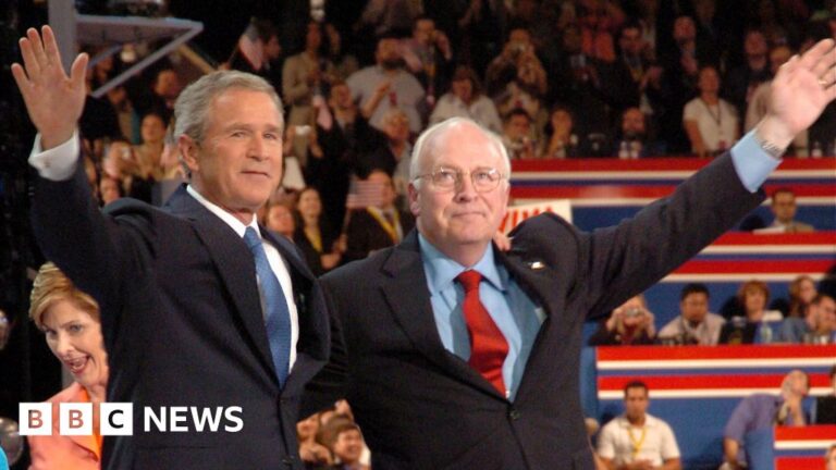 George W Bush mourns the loss of Dick Cheney to the nation
