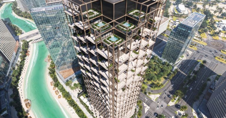 Modern Design Fuses with Local Craftsmanship in Dubai Skyscraper